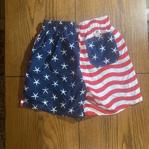 George American Flag Swim Trunks - Picture 2 of 3